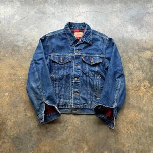 Vintage Levis Type 3 Flannel Lined Trucker Denim Jacket